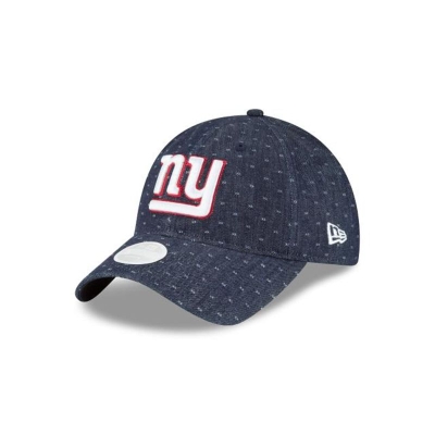 New York Giants Gorra | New Era NFL Dotted Denim 9twenty Adjustable Cap Mexico - Azules